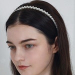 [하스] Crossed two lines Pearl hairband_BF056 - 주식회사 서울쇼룸 [하스] Crossed two lines Pearl hairband_BF056