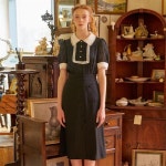[일루스트리스일루전] BLACK BUTTON A SKIRT - 주식회사 서울쇼룸 [일루스트리스일루전] BLACK BUTTON A SKIRT
