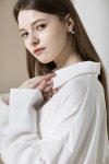 [무아르모아]Layered Tencel Shirt Dress-Ivory - 주식회사 서울쇼룸 [무아르모아]Layered Tencel Shirt Dress-Ivory