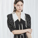 [와이제이] BARCODE STRIPE ONE PIECE_BLACK - 주식회사 패션지오 [와이제이] BARCODE STRIPE ONE PIECE_BLACK