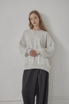 [무아르모아]Moire Cozy Sweatshirt-mint - 주식회사 서울쇼룸 [무아르모아]Moire Cozy Sweatshirt-mint