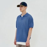 [어널로이드] MESH PK KNIT / BLUE - 주식회사 서울쇼룸 [어널로이드] MESH PK KNIT / BLUE
