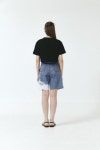 [줄리앤데이지] Tripple Daisy Cropped T-shirt_Black - 주식회사 서울쇼룸 [줄리앤데이지] Tripple Daisy Cropped T-shirt_Black