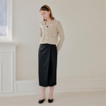 [엽페] COTTON WRAP SKIRT_BLACK - 주식회사 패션지오 [엽페] COTTON WRAP SKIRT_BLACK