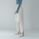 주식회사 오레이어(O'Layer corp) | [320쇼룸]Wrap Layerd Semi-bootcut Slacks Cream - 주식회사 서울쇼룸 [320쇼룸]Wrap Layerd Semi-bootcut Slacks Cream