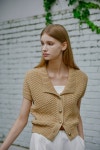 [블리온느] Collar Knit Cardigan (Beige - 2colors) - 주식회사 서울쇼룸 [블리온느] Collar Knit Cardigan (Beige - 2colors)