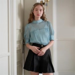 [일루스트리스일루전] MINT CHIFFON BLOUSE - 주식회사 패션지오 [일루스트리스일루전] MINT CHIFFON BLOUSE