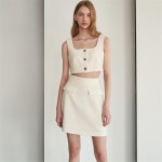 [에프코코로미즈] Elena romantic pocket skirt IV - 주식회사 패션지오 [에프코코로미즈] Elena romantic pocket skirt IV