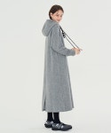 [메타퍼] MET minimal wool knit hood dress gray - 주식회사 서울쇼룸 [메타퍼] MET minimal wool knit hood dress gray