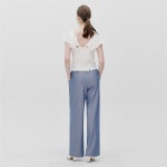 [리이] BACK SHIRRED HALF SLEEVES TOP - 주식회사 서울쇼룸 [리이] BACK SHIRRED HALF SLEEVES TOP