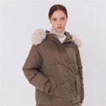 [카미노] ECO FUR LONG PADDING KHAKI - 주식회사 서울쇼룸 [카미노] ECO FUR LONG PADDING KHAKI