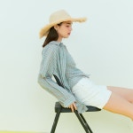 [니어앤디어] Bustier layerd shirts_PK - 주식회사 서울쇼룸 [니어앤디어] Bustier layerd shirts_PK