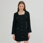 [카미노] TWEED ONE-PIECE BLACK - 주식회사 패션지오 [카미노] TWEED ONE-PIECE BLACK
