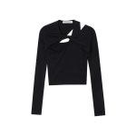 [320쇼룸]High end Cut out Twist Tshirts Black - 주식회사 서울쇼룸 [320쇼룸]High end Cut out Twist Tshirts Black