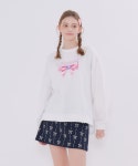 [메타퍼] MET present sweatshirt & skirt set ivory - 주식회사 서울쇼룸 [메타퍼] MET present sweatshirt & skirt set ivory
