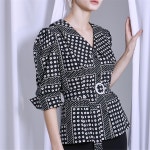 [와이제이] ANNE F. COTTON FLOWER BLOUSE_BLACK - 주식회사 패션지오 [와이제이] ANNE F. COTTON FLOWER BLOUSE_BLACK