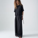 [폴앤컴퍼니] Round neck string blouson_Black - 주식회사 서울쇼룸 [폴앤컴퍼니] Round neck string blouson_Black
