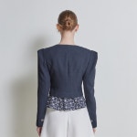 [라이] LIE 웨이브 패널 자켓 네이비 - 주식회사 패션지오 [라이] LIE 웨이브 패널 자켓 네이비