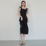 [에프코코로미즈] romantic ribbon sleeveless dress BK - 주식회사 패션지오 [에프코코로미즈] romantic ribbon sleeveless dress BK