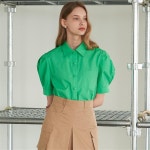 [에프코코로미즈] coco basic puff blouse GR - 주식회사 패션지오 [에프코코로미즈] coco basic puff blouse GR