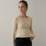 [블랭크03] wool line layered top (4colors) - 주식회사 패션지오 [블랭크03] wool line layered top (4colors)