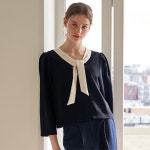 [플로브] ALICE BLOUSE_NAVY - 주식회사 패션지오 [플로브] ALICE BLOUSE_NAVY