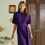 [일루스트리스일루전] VIOLET PINTUCK DRESS - 주식회사 패션지오 [일루스트리스일루전] VIOLET PINTUCK DRESS