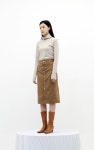 [세컨드 아르무아] Emma Skirt _ Brown Suede - 주식회사 서울쇼룸 [세컨드 아르무아] Emma Skirt _ Brown Suede