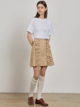 [폴앤컴퍼니] FRILL MINI SKIRT_BEIGE - 주식회사 패션지오 [폴앤컴퍼니] FRILL MINI SKIRT_BEIGE