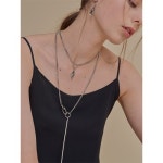 [아뜰리에901] long clip pearl necklace - 서울쇼룸 [아뜰리에901] long clip pearl necklace