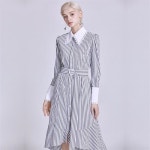 [와이제이] AIRY STRIPE ONE PIECE_GREY - 주식회사 서울쇼룸 [와이제이] AIRY STRIPE ONE PIECE_GREY