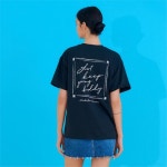 [씨엘로] SQUARE PRINT T-SHIRT BLACK - 주식회사 패션지오 [씨엘로] SQUARE PRINT T-SHIRT BLACK