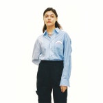 [에이치블레이드] 멀티 블록 테일러드 셔츠_블루 - 주식회사 패션지오 [에이치블레이드] 멀티 블록 테일러드 셔츠_블루