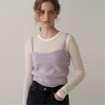 [블랭크03] fox blend sparkle bustier (light purple) - 주식회사 서울쇼룸 [블랭크03] fox blend sparkle bustier (light purple)