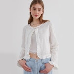 주식회사 루슈 | [루루슈] Lace Crop Cardigan - IVORY WHITE - 주식회사 서울쇼룸 [루루슈] Lace Crop Cardigan - IVORY WHITE