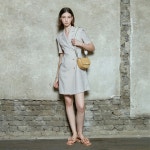 [라이] LIE 백 셔링 원피스 베이지 - 주식회사 패션지오 [라이] LIE 백 셔링 원피스 베이지