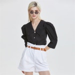 [와이제이] BLACK ANNE F. BLOUSE - 주식회사 패션지오 [와이제이] BLACK ANNE F. BLOUSE