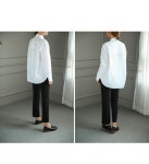 SZ BY SZ 에스지바이에스지 韩国SZ本社 P9023/프론트슬릿 절개슬랙스(3컬러)(S)