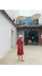 SZ BY SZ 에스지바이에스지 韩国SZ本社 H1381/라인스트랩 라피아햇