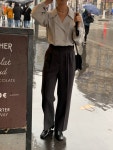 어베인 💕30% SALE URBANE MADE💕 디어 핀턱 하이웨스트 와이드슬랙스 (당일 3color)