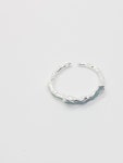 아으잇 [92.5 silver] 미스티 블루 웨이비 링