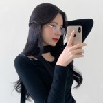 비마이뮤즈 [무배/인싸템] 뉴트로 무테 사각 메탈 패션 빈티지 y2k 투명 안경 2color