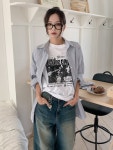 시프트에잇 [오버핏] 어라이브 반팔 티셔츠 3color