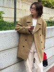 유이르무이 주에 울80 부클 3온스 퀼팅 누빔 하이넥 하프 피 코트 2color