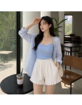 데이플라이 데이플라이무드 여리핏 허리밴딩 밑단 러플 포인트 러블리 반바지 3 color