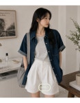 데이플라이 데이플라이무드 썸머워싱 빈티지 박시데님셔츠 3Color