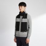 톰브라운 MKS026A 00011 025 4-바 스트라이프 삼선탭 캐시미어 머플러