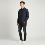 1200015 S0012 V0020 스톤아일랜드  스톤 남성 와펜 패치 오버 셔츠 집업 자켓(네이비) L1S15 1200015 S0012 V0020