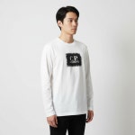 CP컴퍼니 17CMTS169A 005100W 103 로고 라벨 남성 긴팔티