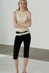 스페인샵 자라 레이스 민소매 셔츠 아이보리 3067/036/733 CREAM